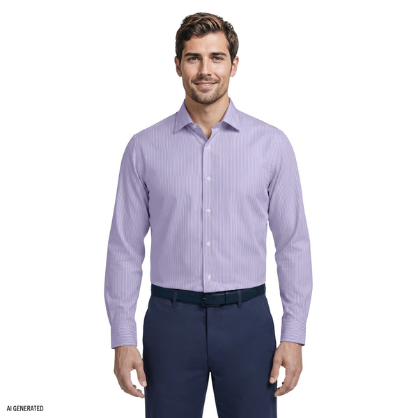 izod dress shirts slim fit Performance Comfort L/S Shirt - Izod Sportswear - Estate Blue