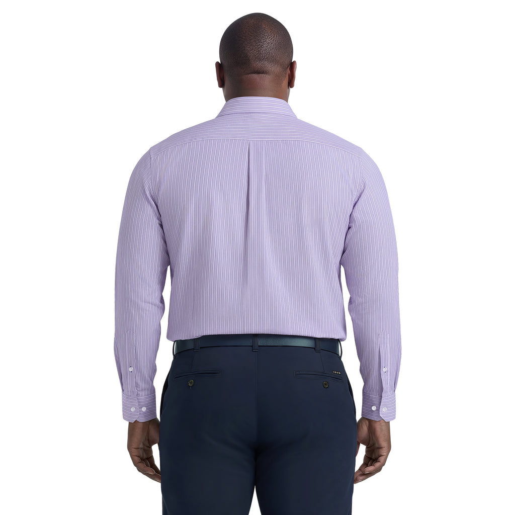 Big & Tall Royal Texture L/S Button-Down Dress Shirt - Izod Sportswear