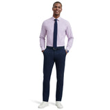 ROYAL TEXTURE L/S BUTTON-DOWN DRESS SHIRT - ENGLISH LAVENDER