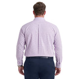 BIG & TALL ROYAL TEXTURE L/S BUTTON-DOWN DRESS SHIRT - ENGLISH LAVENDER