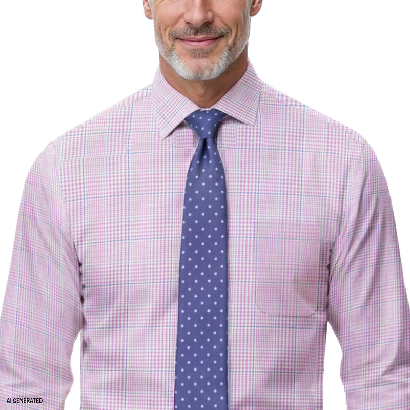 purple plaid dress shirt with tie Light Violet Plaid Dress Shirt with Dark Purple Plaid Shirt Outfits For Men (3 ideas & outfits)