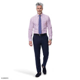 Izod Mens Dress Shirt All Over Stretch Long Sleeve Plaid Button Down Dress Shirt Purple 