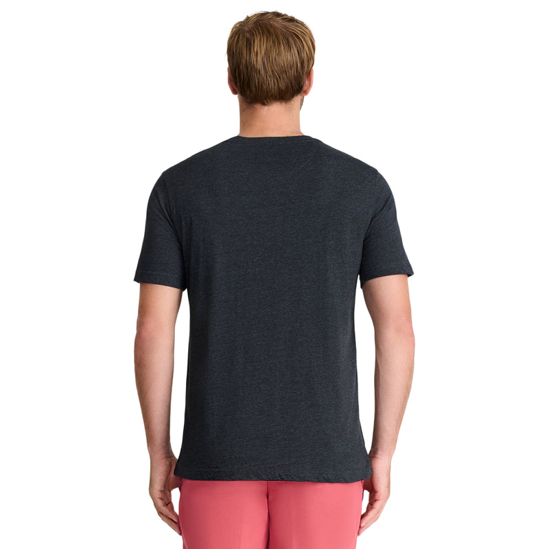SALTWATER SHORT SLEEVE SOLID T-SHIRT WITH POCKET - BLACK