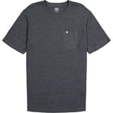SALTWATER SOFT WASH POCKET TEE - BLACK