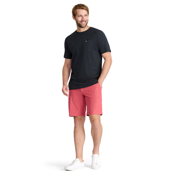 SALTWATER SOFT WASH POCKET TEE - BLACK