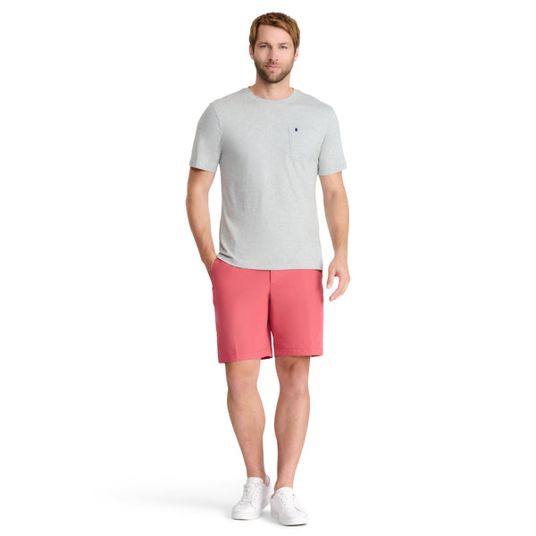 SALTWATER SOFT WASH POCKET TEE - LT. GREY HEATHER