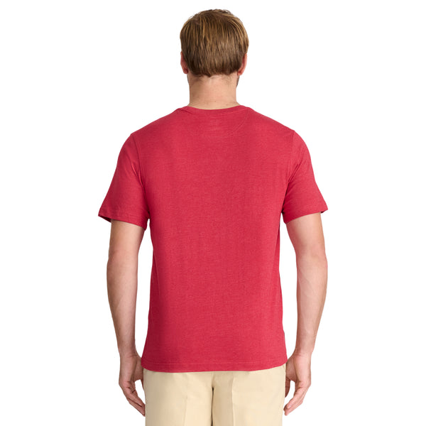 SALTWATER SHORT SLEEVE SOLID T-SHIRT WITH POCKET GLOSSY RED – IZOD