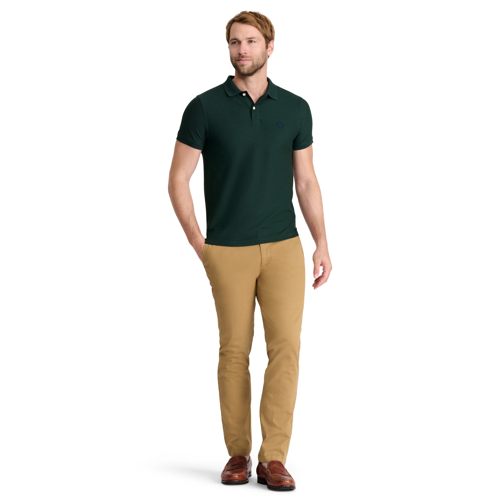 ADVANTAGE PERFORMANCE SHORT-SLEEVE POLO SHIRT WILD FERN – IZOD