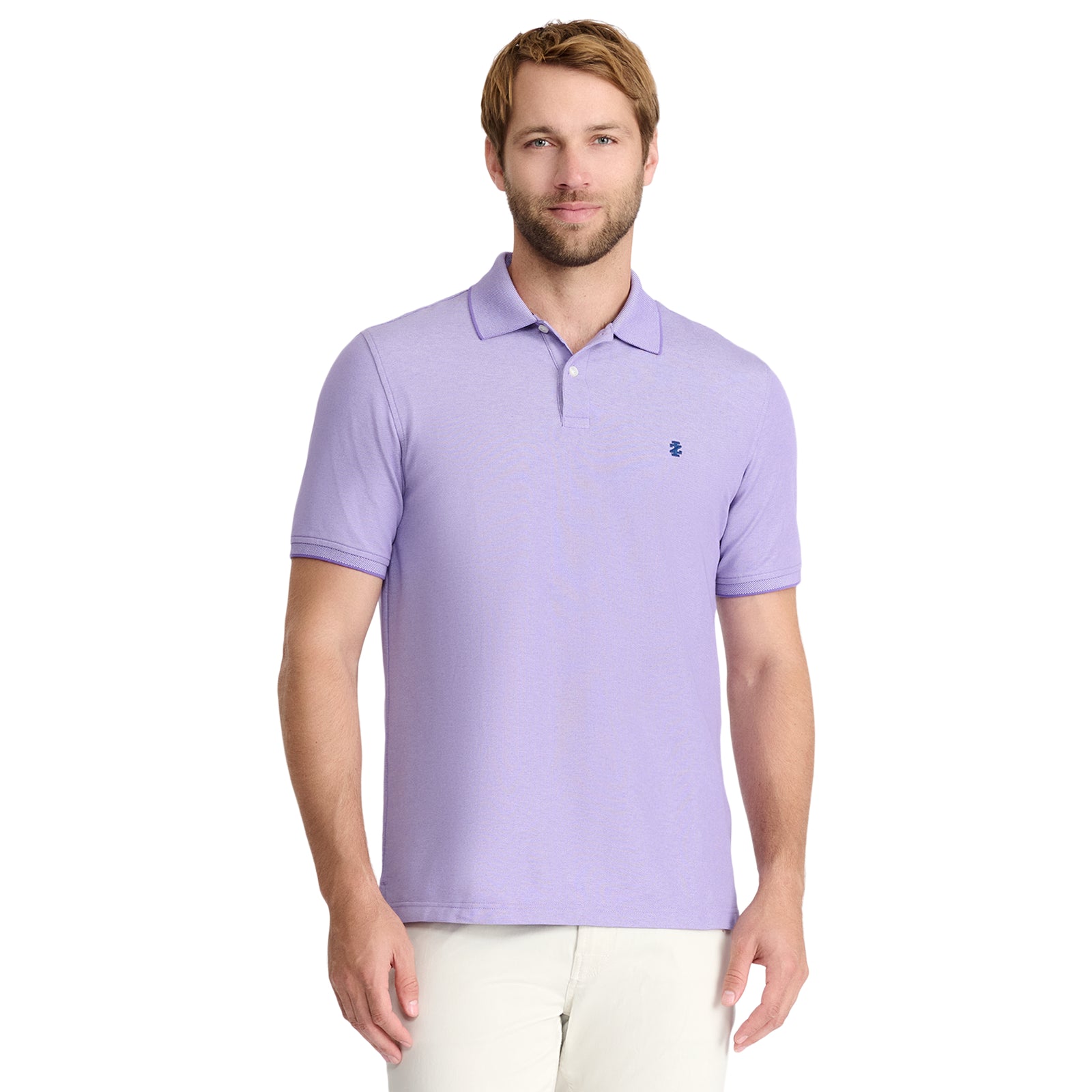 ADVANTAGE PERFORMANCE SHORT-SLEEVE POLO SHIRT DAHLIA PURPLE – IZOD