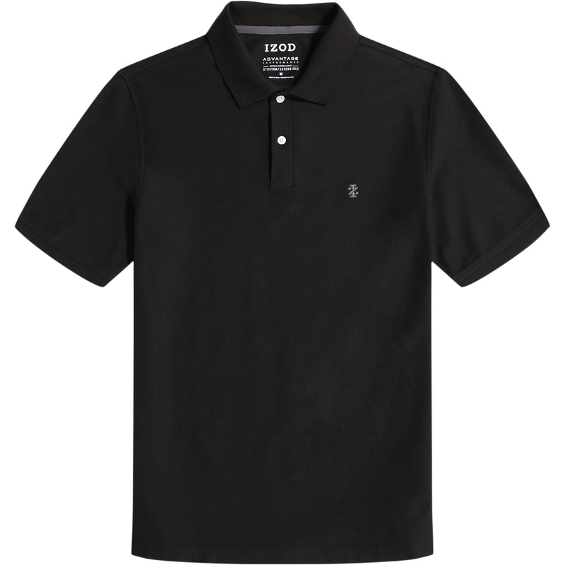 ADVANTAGE PERFORMANCE SHORT-SLEEVE SLIM FIT POLO - BLACK