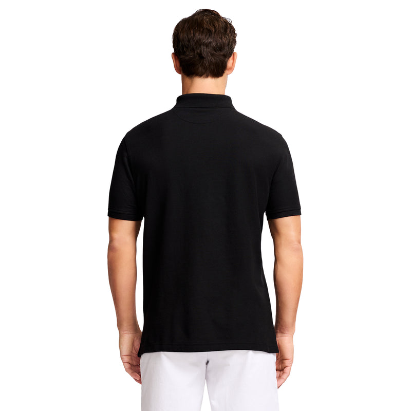 ADVANTAGE PERFORMANCE SHORT-SLEEVE SLIM FIT POLO - BLACK