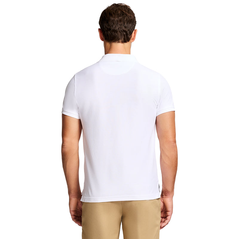 ADVANTAGE PERFORMANCE SHORT-SLEEVE SLIM FIT POLO - BRIGHT WHITE