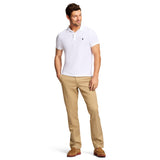 ADVANTAGE PERFORMANCE SHORT SLEEVE POLO SLIM - BRIGHT WHITE