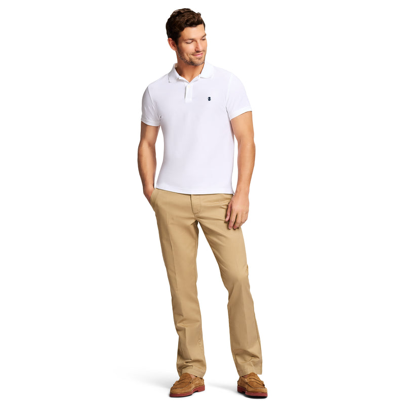 ADVANTAGE PERFORMANCE SHORT-SLEEVE SLIM FIT POLO - BRIGHT WHITE