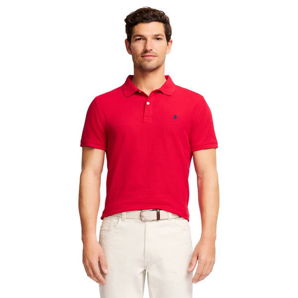 ADVANTAGE PERFORMANCE SHORT-SLEEVE SLIM FIT POLO - REAL RED