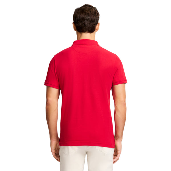 ADVANTAGE PERFORMANCE SHORT-SLEEVE SLIM FIT POLO - REAL RED