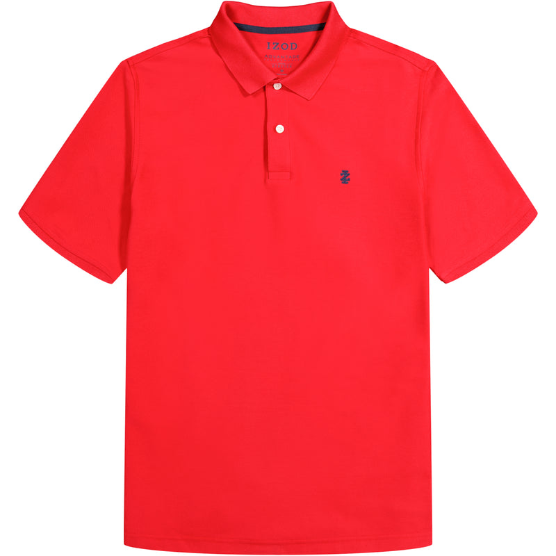 Advantage Performance Short Sleeve Slim Fit Polo Izod Sportswear Real Red XXL