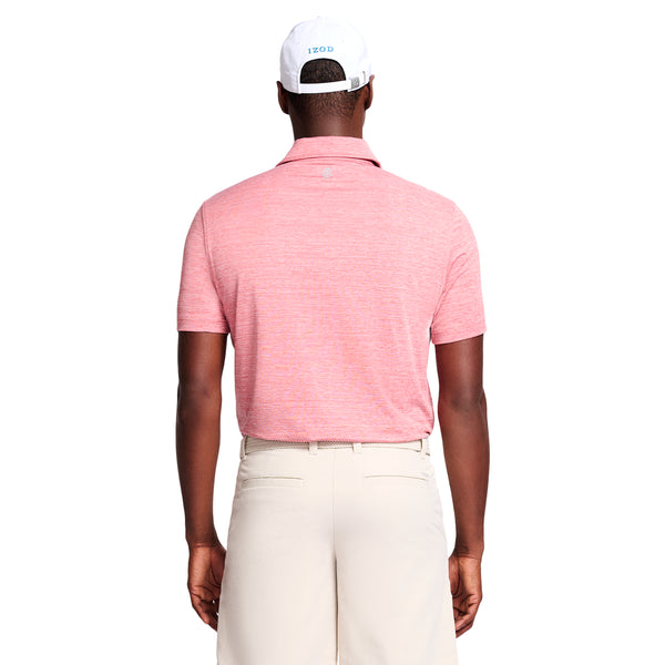 GOLF TITLE HOLDER SHORT SLEEVE POLO - SALTWATER RED