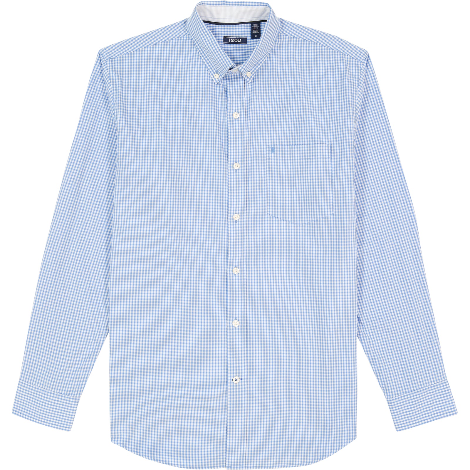 【BAON】[unisex] Makodo Check Brushed Over Shirt Chiko Check Crop Shirt, Blue