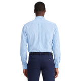 PERFORMANCE COMFORT LONG SLEEVE GINGHAM BUTTON DOWN SHIRT - BLUE REVIVAL