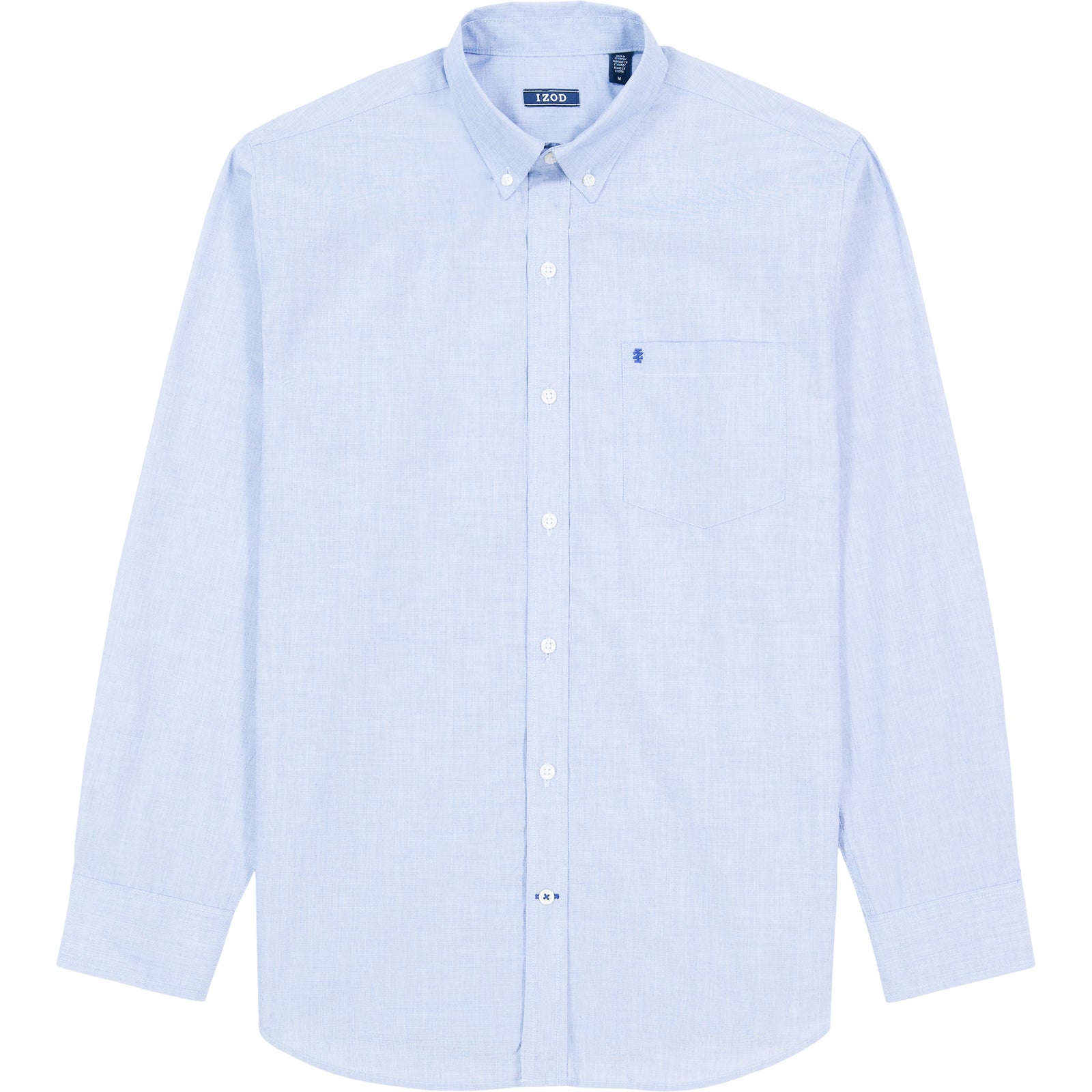 izod blue dress shirt Royal Texture L/S Button-down Dress Shirt - Izod Sportswear