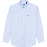 PERFORMANCE COMFORT LONG SLEEVE BUTTON DOWN SHIRT - MAZARINE BLUE