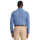 PERFORMANCE COMFORT LONG SLEEVE BUTTON DOWN SHIRT - ESTATE BLUE