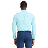 PERFORMANCE COMFORT LONG SLEEVE BUTTON DOWN SHIRT - BLUE RADIANCE