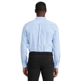 PERFORMANCE COMFORT LONG SLEEVE PLAID BUTTON DOWN SHIRT - BLUE REVIVAL
