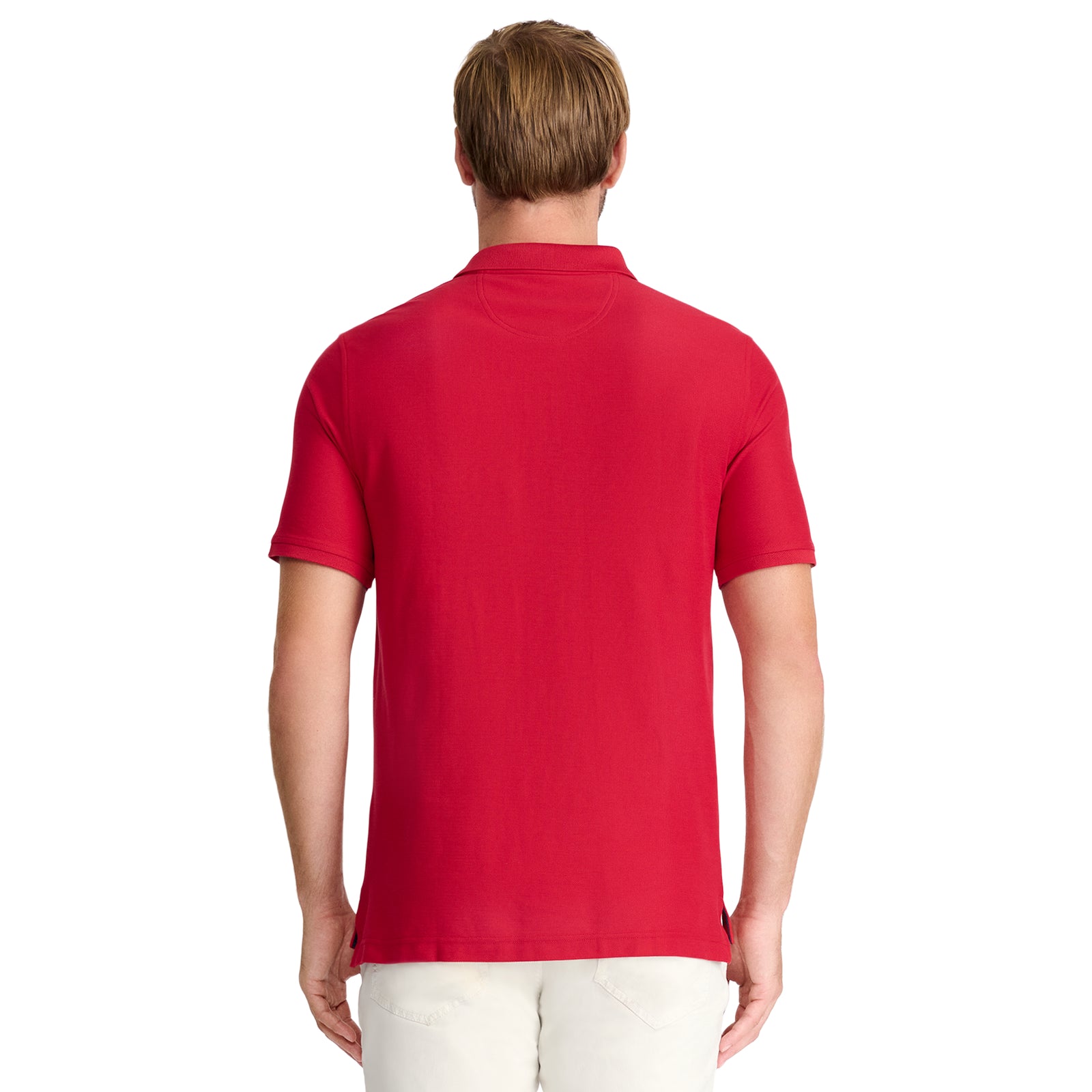 ADVANTAGE PERFORMANCE SHORT-SLEEVE POLO SHIRT REAL RED – IZOD