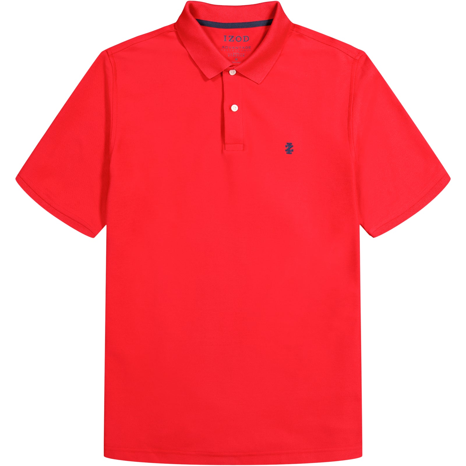 Izod Mens Solid Advantage Polo Shirt Red XX Large