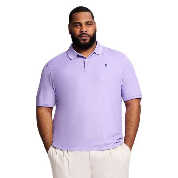 BIG & TALL ADVANTAGE PERFORMANCE POLO - DAHLIA PURPLE