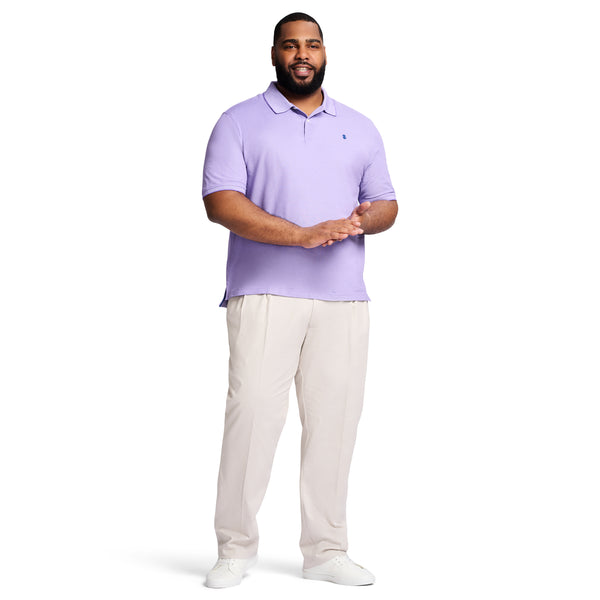 BIG & TALL ADVANTAGE PERFORMANCE POLO - DAHLIA PURPLE