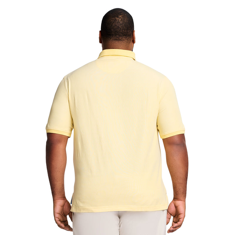 BIG & TALL ADVANTAGE PERFORMANCE POLO - LEMON