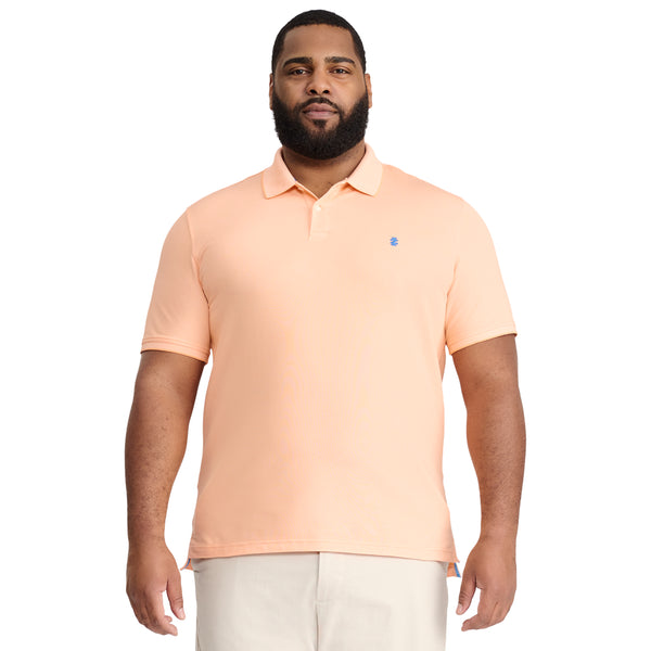 BIG & TALL ADVANTAGE PERFORMANCE POLO - CANTALOPE