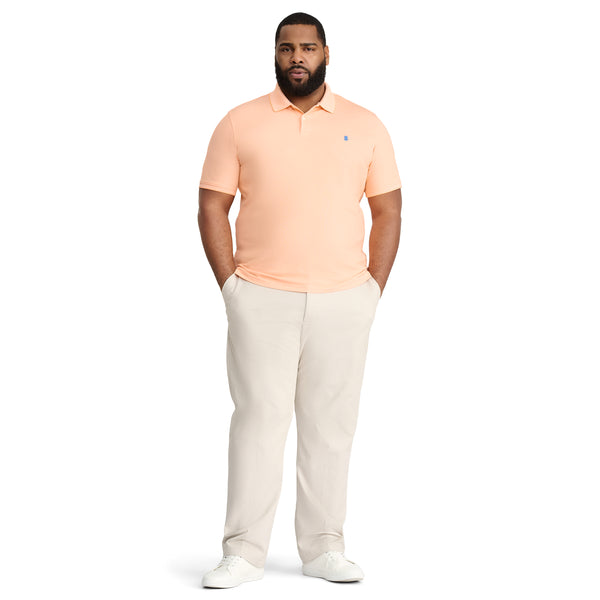 BIG & TALL ADVANTAGE PERFORMANCE POLO - CANTALOPE