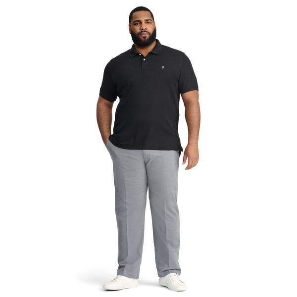BIG & TALL ADVANTAGE PERFORMANCE POLO - BLACK