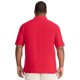 BIG & TALL ADVANTAGE PERFORMANCE POLO - REAL RED