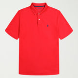 BIG & TALL ADVANTAGE PERFORMANCE POLO - REAL RED