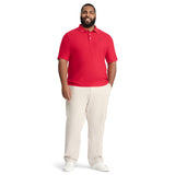 BIG & TALL ADVANTAGE PERFORMANCE POLO - REAL RED