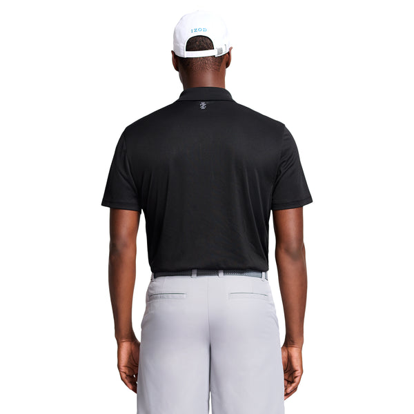 Performance Golf Grid Stretch Polo - Black – IZOD