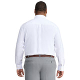BIG & TALL PERFORMANCE COMFORT LONG SLEEVE BUTTON DOWN SHIRT - BRIGHT WHITE