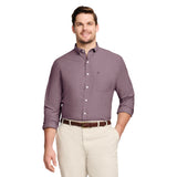 BIG & TALL PERFORMANCE COMFORT LONG SLEEVE BUTTON DOWN SHIRT- ROYALE