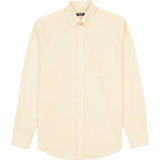 BIG & TALL PERFORMANCE COMFORT LONG SLEEVE BUTTON DOWN SHIRT - GOLDEN CREAM