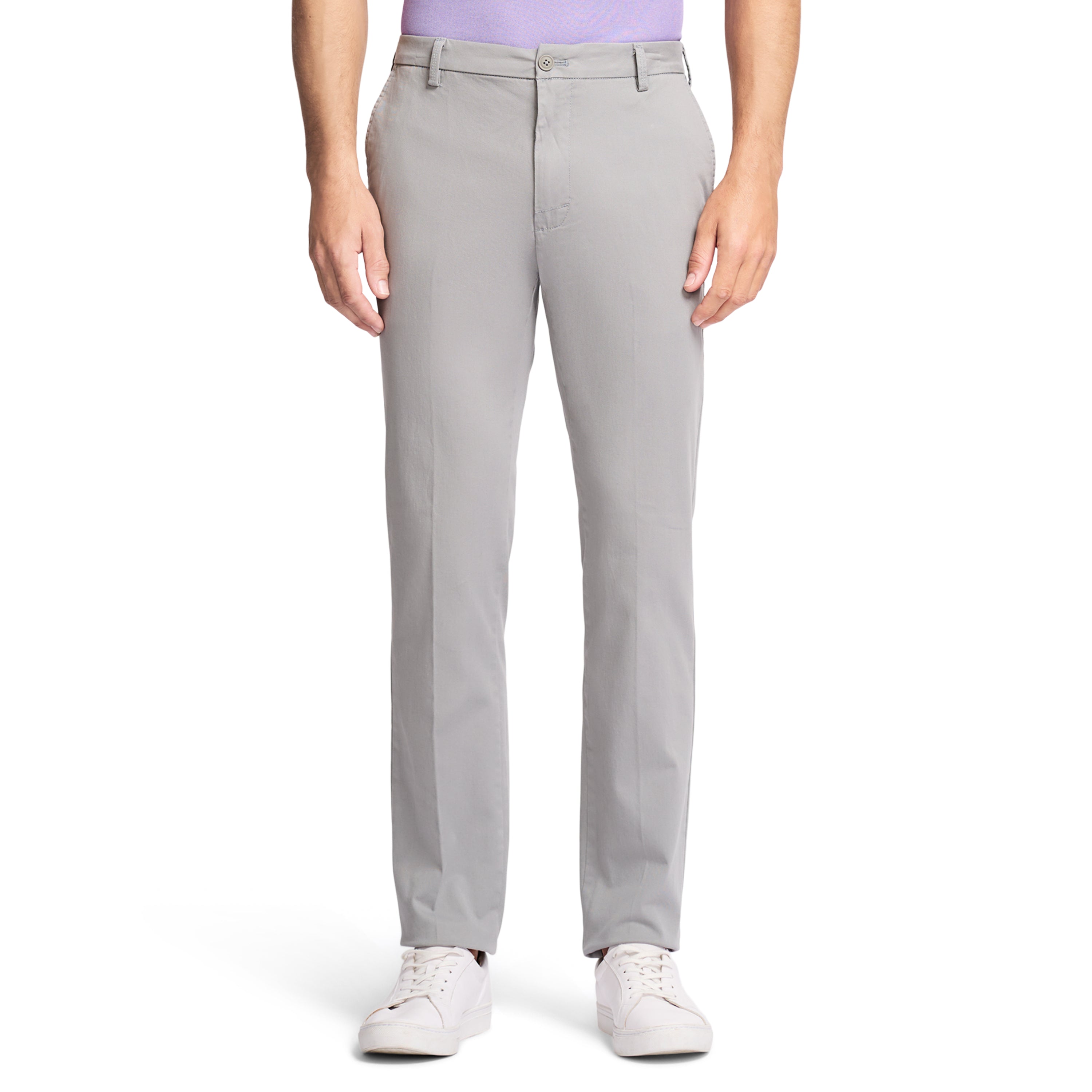 Saltwater Stretch Flat-Front Straight Fit Chino Pant - Cinder Block – IZOD