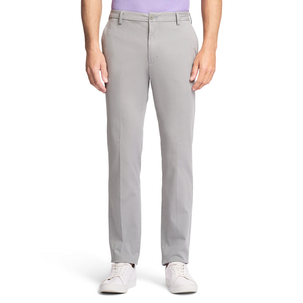 SALTWATER STRETCH FLAT FRONT STRAIGHT FIT CHINO PANT - CINDER BLOCK