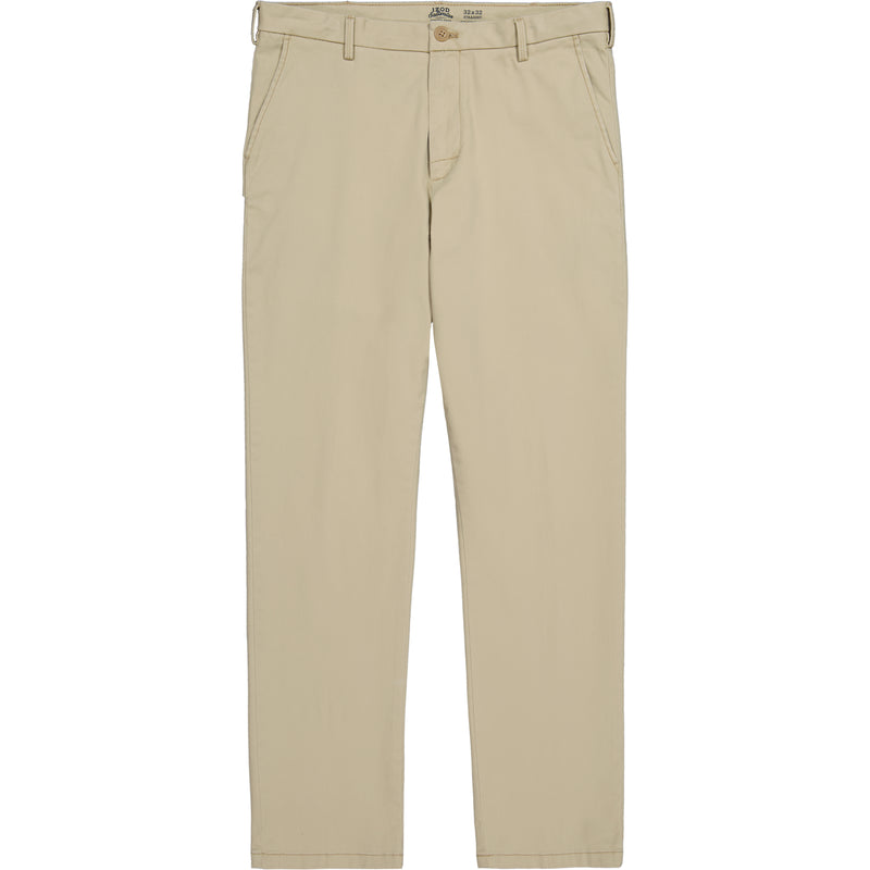 SALTWATER STRETCH FLAT FRONT STRAIGHT FIT CHINO PANT - PALE KHAKI