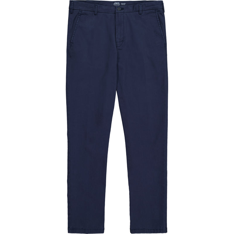 SALTWATER STRETCH FLAT-FRONT STRAIGHT FIT CHINO PANT - CADET NAVY