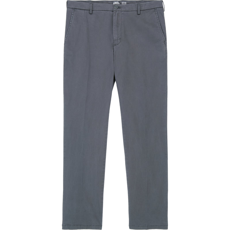 SALTWATER STRETCH FLAT-FRONT STRAIGHT FIT CHINO PANT - ASPHALT