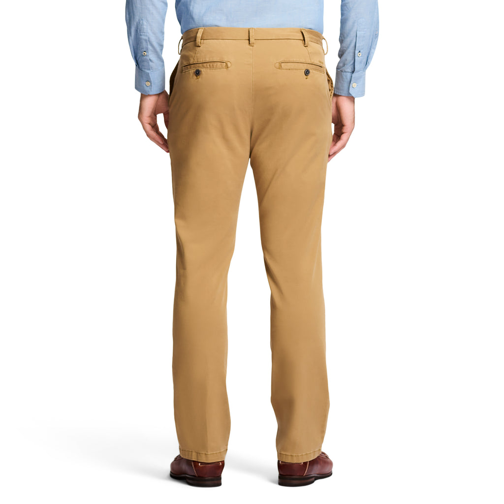 Saltwater Stretch Flat-Front Straight Fit Chino Pant - Cognac – IZOD